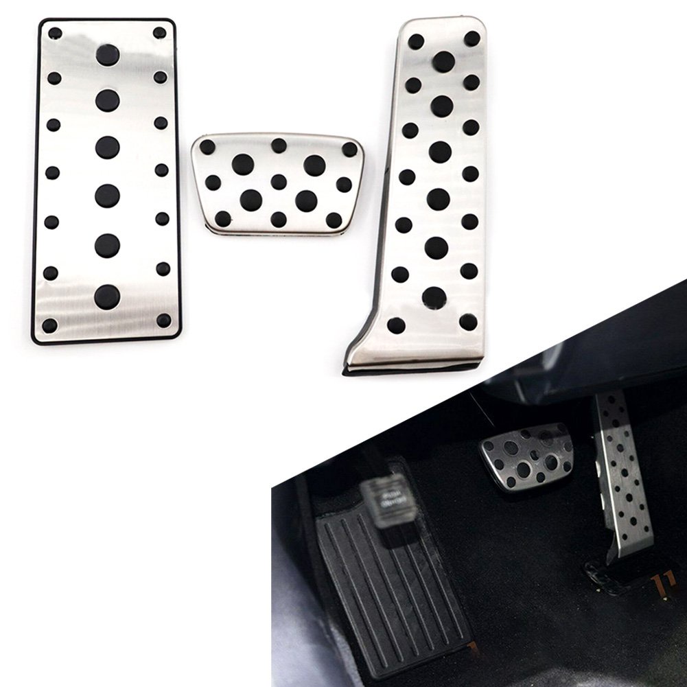 3pcs AT Car Foot Gas Accelerator Brake Pedals Cover Kit For Lexus GS RX