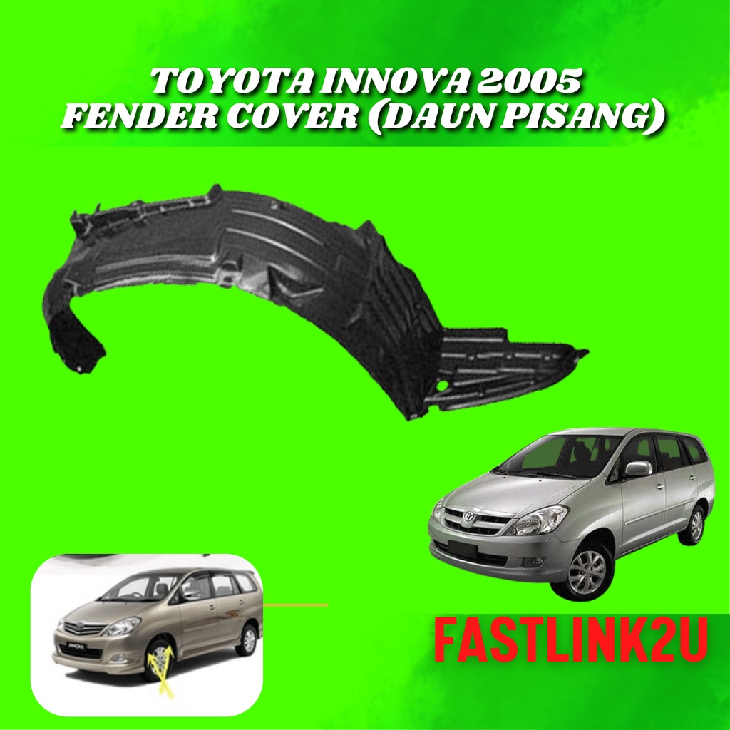 Toyota Innova 2005 Fender Cover Liner Protector Daun Pisang 100 New Baru Shopee Malaysia