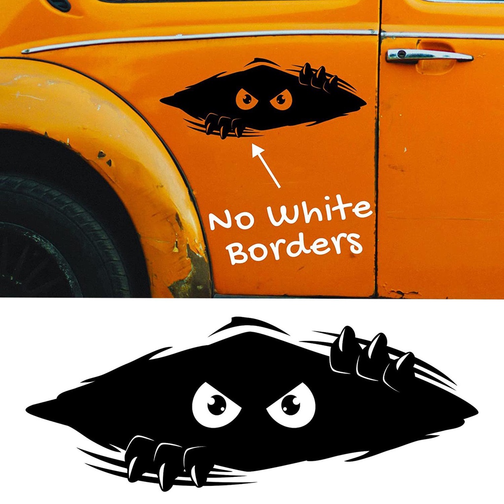 Stickios Peeking Monster Bumper Sticker for Cars Car Accessories The