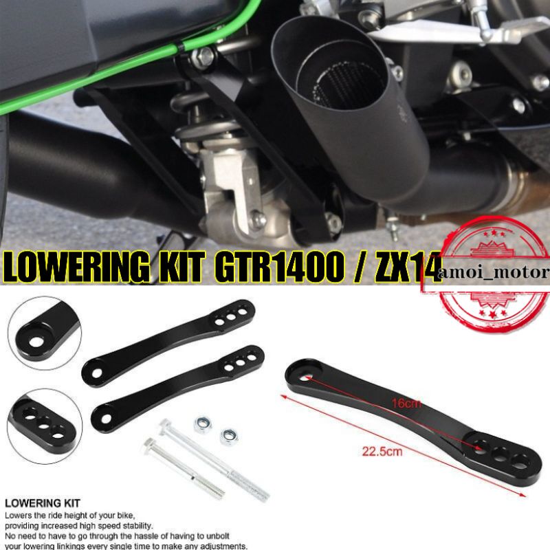 KAWASAKI GTR1400 ZX14 LOWERING KIT ZX14 GTR1400 LOWER KIT GTR 1400 ZX14
