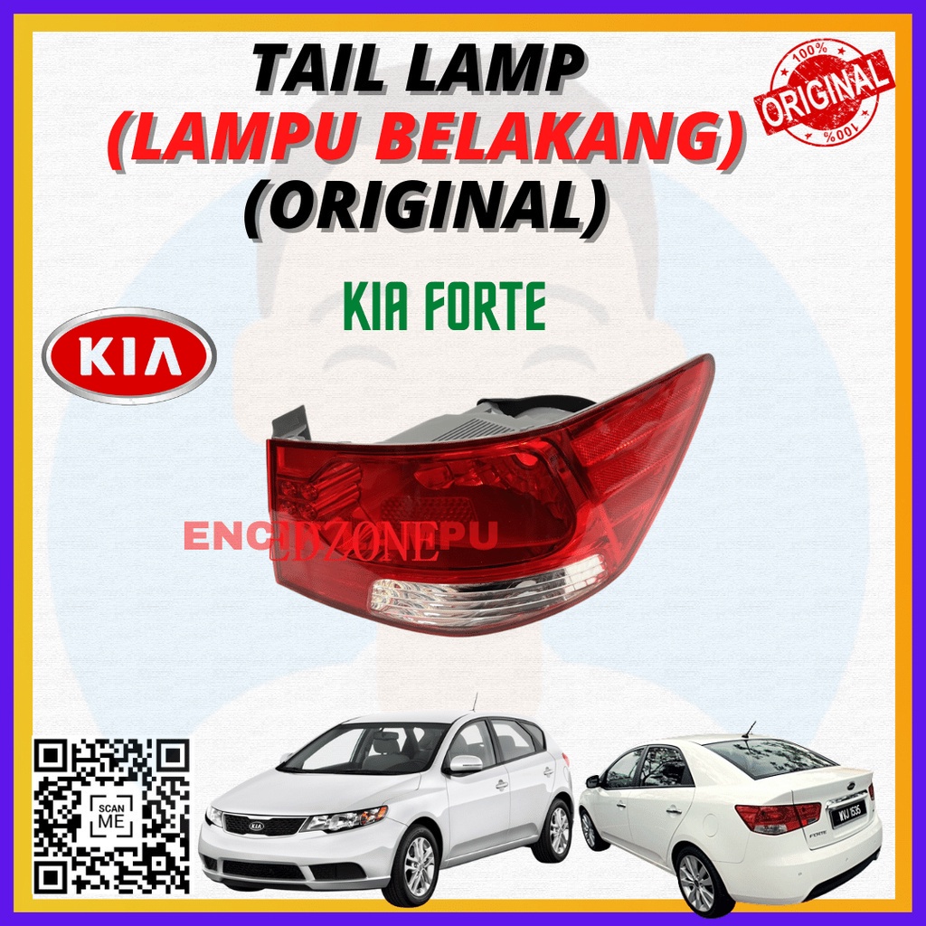 KIA FORTE TAIL LAMP REAR LIGHT BODY LAMPU BELAKANG 100 NEW HIGH