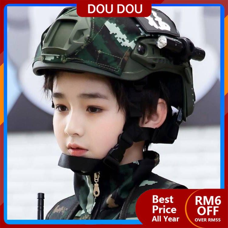 DOU visor helmet kids helmet helmet budak FAST PJ Sports Tactical