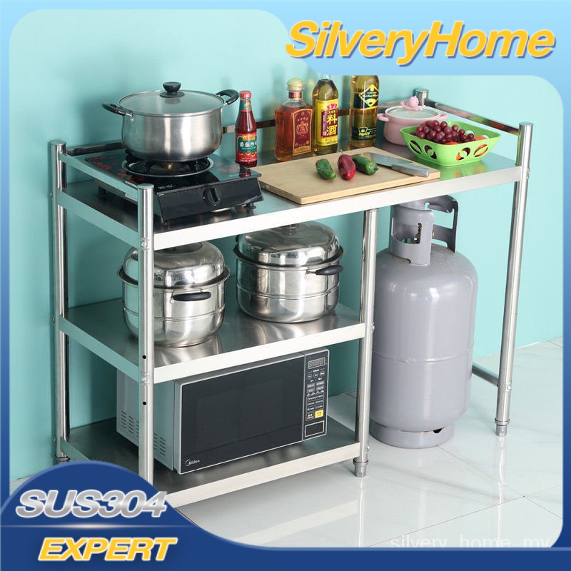 Multifunctional Stainless Steel Kitchen Gas Stove Rack and Cooking Table Stove Gas Rack Storage