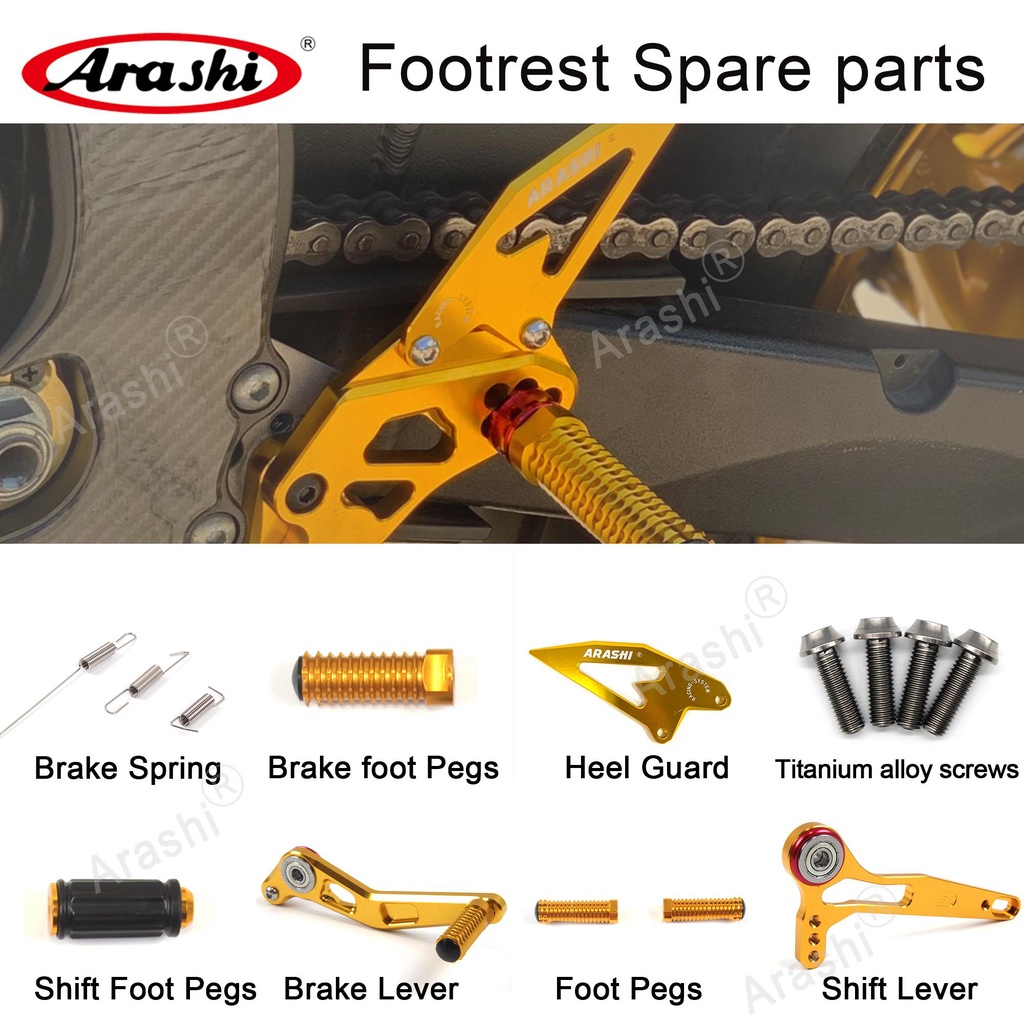 Arashi 2.0 Upgraded Adjustable Rearsets Replacement Shift Linkage Lever