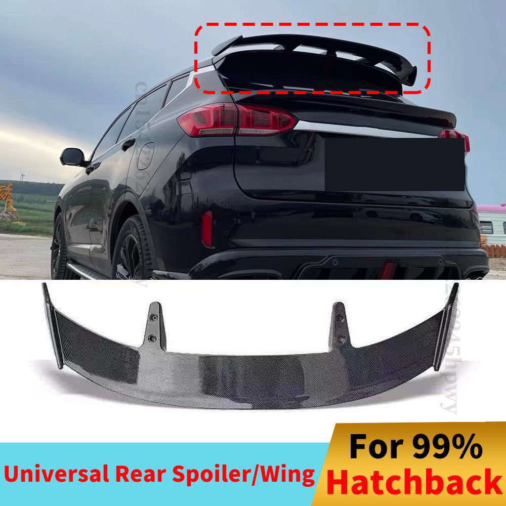 Car Universal Rear Roof Lip Spoiler Wing Tail Deflector For Hatchback ...