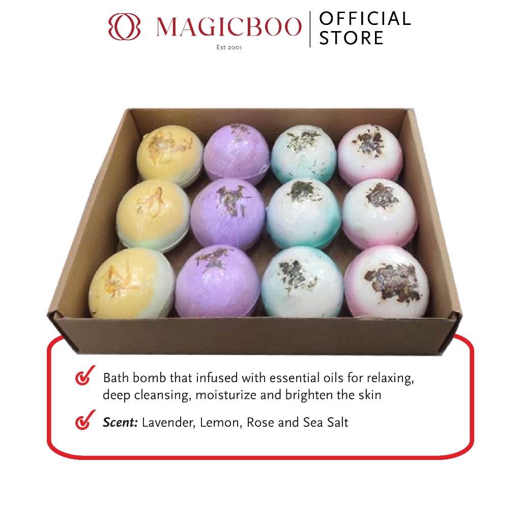 Magicboo Bath Salt Bombs (12pcs) Shopee Malaysia