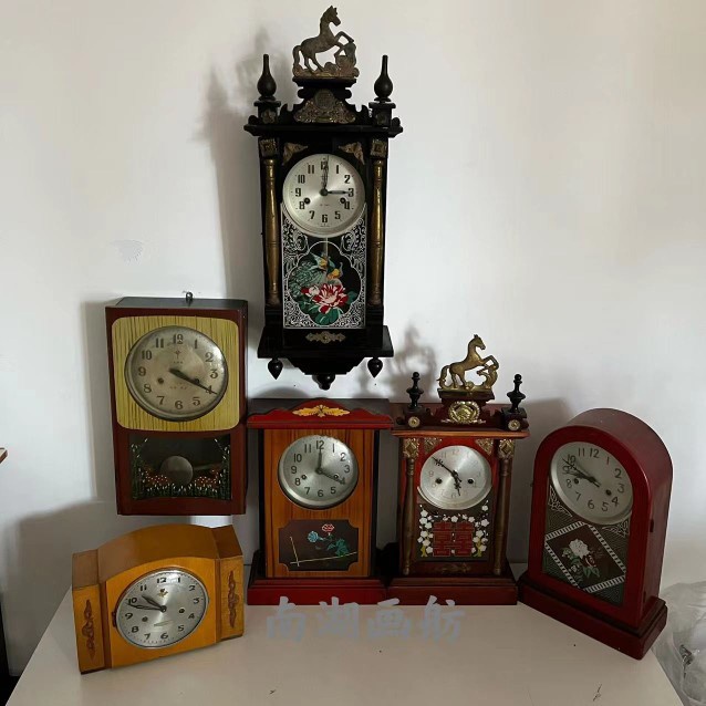 QM🔔Nostalgic Old Item Clock7080S B & B Decoration Live Studio Film and
