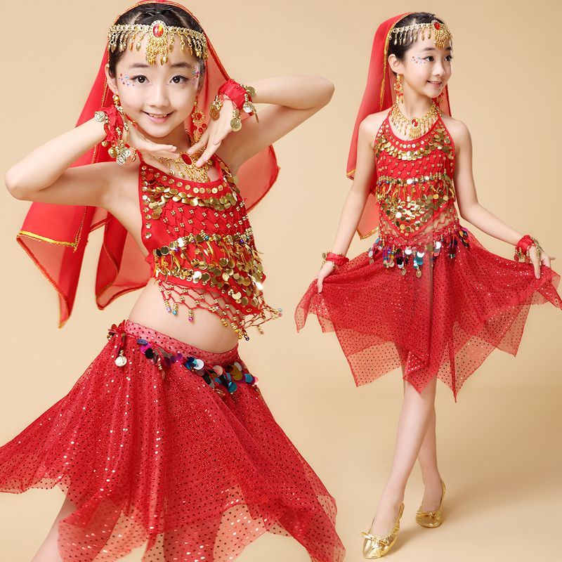Children S Dance Clothing Indian Performance Stage Girls Belly Ethnic