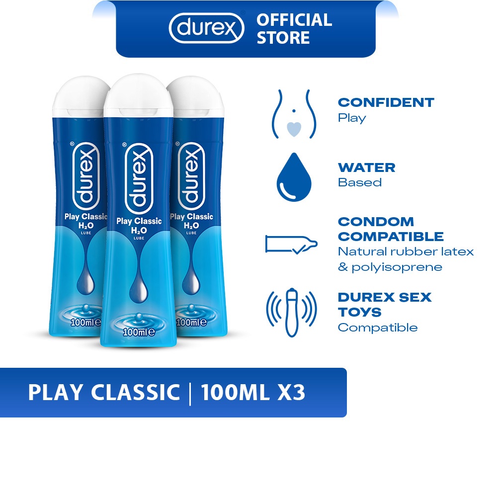 Durex Play Classic Lube Lubricant Gel (100ml x 3) Shopee Malaysia