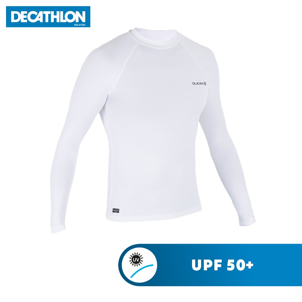 Decathlon UPF 50+ Men Water Sports Long Sleeve Shirt UV Protection