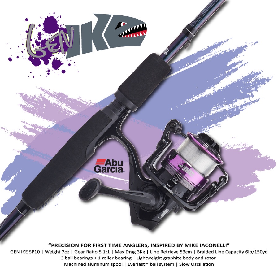 Garcia Gen Ike Spinning Combo Abu Garcia Purple Rod ABU GARCIA GEN
