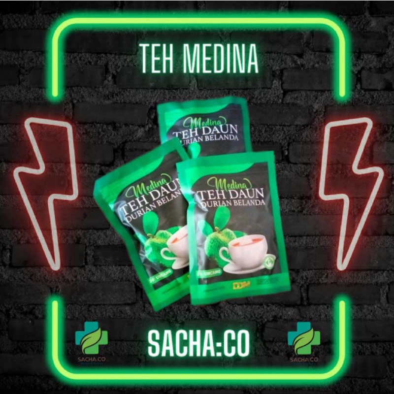 ⚡️ORIGINAL⚡️ MEDINA TEH DAUN DURIAN BELANDA MEDINA SOURSOP LEAVES TEA ...