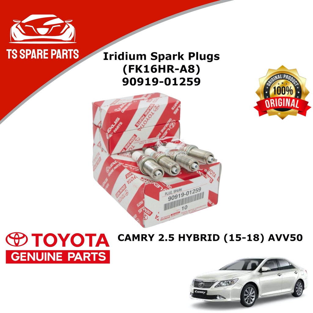 Toyota Iridium Spark Plugs 9091901259 Camry AVV50R Hybrid Camry 2.5