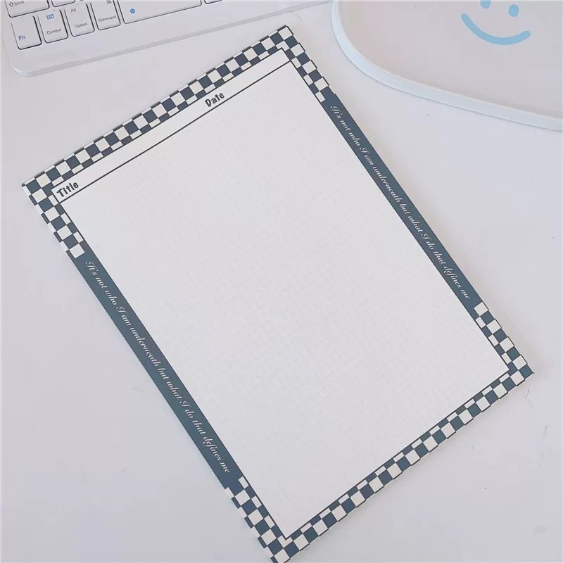 [buy 1 free 1] B5 English Retro Memo Pad Note Pad Paper Book Diary ...