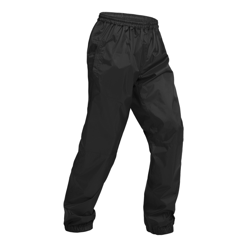 Men's Rain Pants Waterproof Rain Over Pants Windproof Hiking Pants For Outdoor Fishing Golf Motorcycle Cycling, Black, Medium