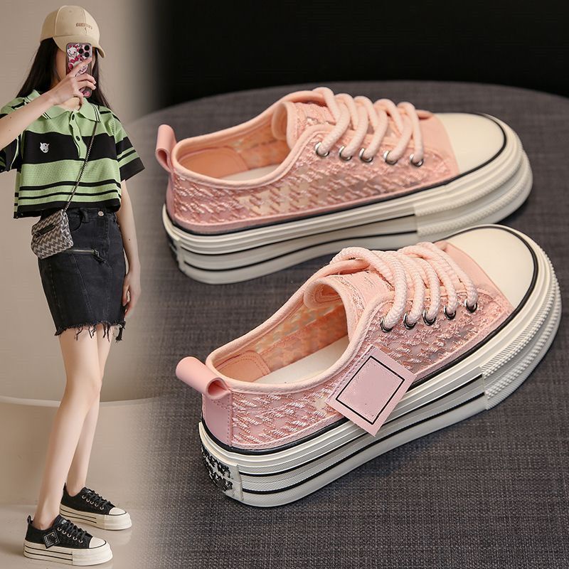 Large size women s shoes with wide feet and fat girls 35-43 Korean mesh ...