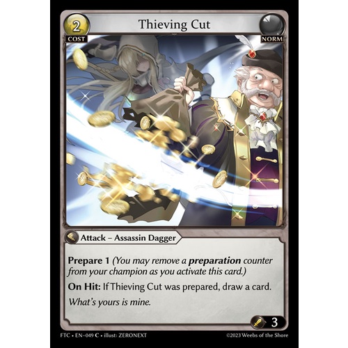 Thieving Cut | FTC - 49 - C | Attack — Assassin Dagger [GATCG SINGLES ...