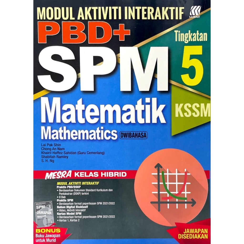 Sasbadi 2023: Latihan Modul Interaktif PBD SPM Matematik (Bilingual ...