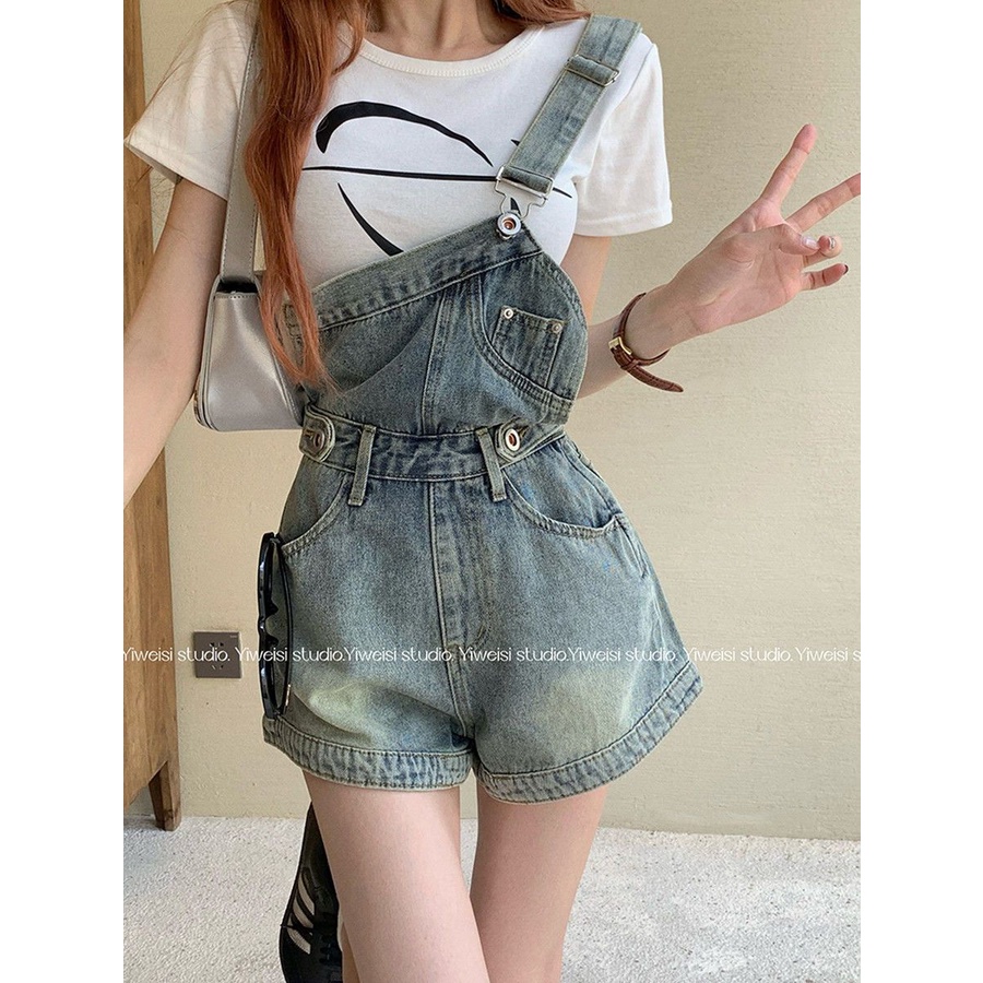 Girls Shorts Denim High Waist Hot Pants Korean Version All-Match