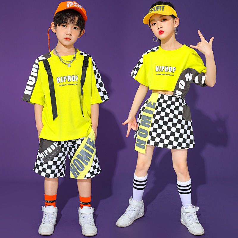 Children S Costumes Hip-hop Suit Boys Trendy Clothes Girls Jazz Dance 