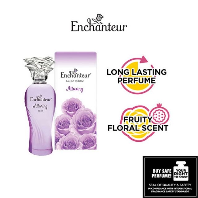 ENCHANTEUR Alluring EDT Longlasting Perfume For Women Fruity Floral