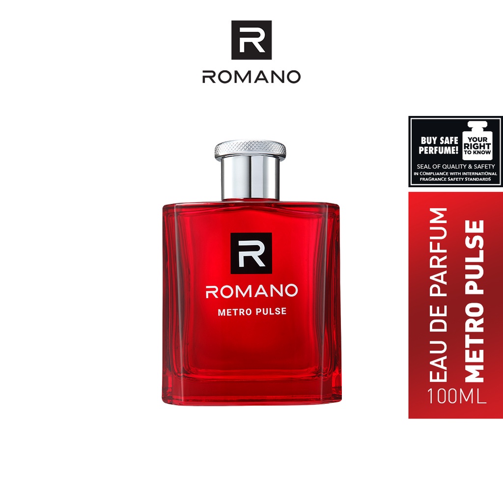 Romano Edp Metro Pulse Longer Lasting Modern Perfume 100ml Shopee