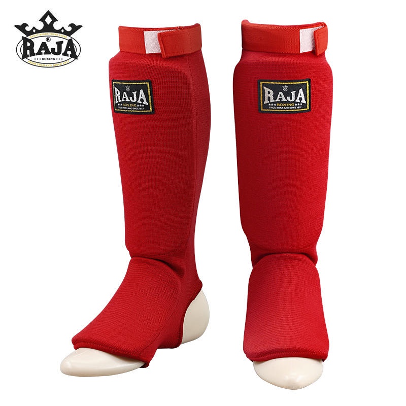 Thailand Raja Muay Thai Foot Protection Nude Knit One Piece Leggings Sanda Calf Protection 