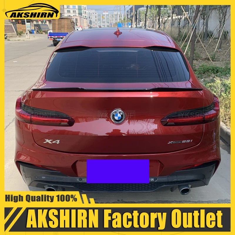 Spoiler Arrière Pour BMW X4 G02 (2019-2021) Et X4 M - Becquet Toit Coffre En ABS/fibre De Carbone, Effet Aérodynamique - 9
