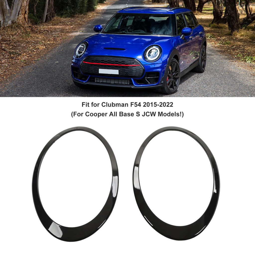 Car *Glossy Black Headlight Taillight Surround Cover Trims For F55 F56