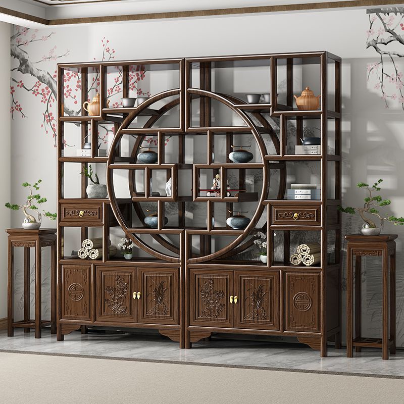 Solid Wood Antique Shelf New Chinese Style Duobao Pavilion Living Room