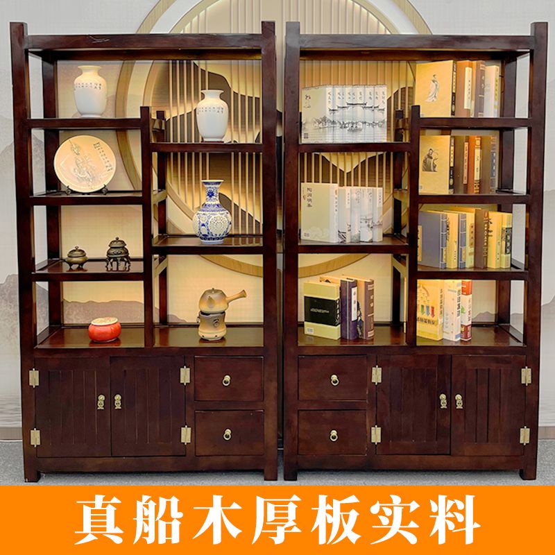 Old Ship Wood Antique Shelf Solid Wood Chinese Display Tea