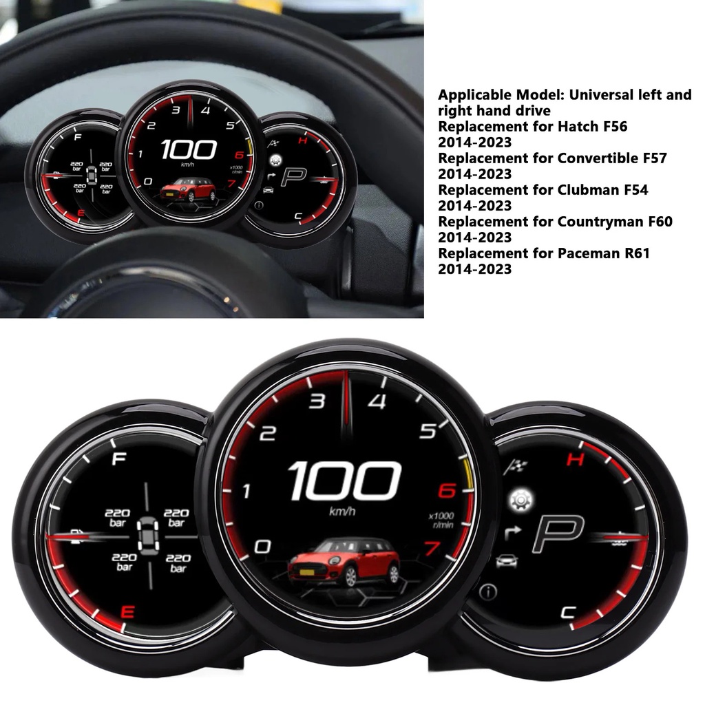 Car Digital Cluster Instrument LCD Speedmeters Display Dash Monitor ...