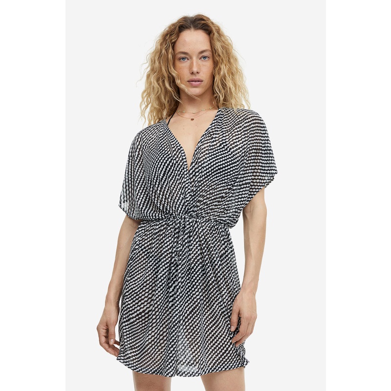 H&M Beach kaftan Black Dark Shopee Malaysia