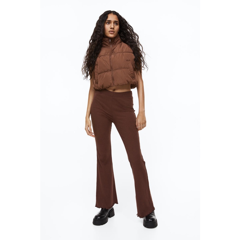 H&M - Flared leggings - Brown Dark