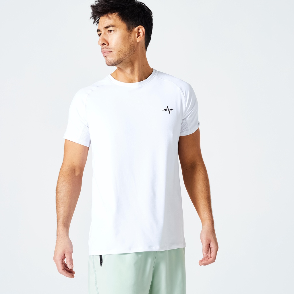 Decathlon Fitness Cardio Men Crew Neck Breathable Essential T Shirt Domyos Shopee Malaysia