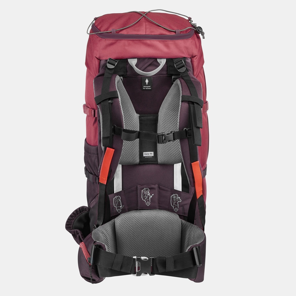 Decathlon Women Trekking 50L Easyfit Backpack MT100 Carrying Comfort Forclaz Shopee Malaysia