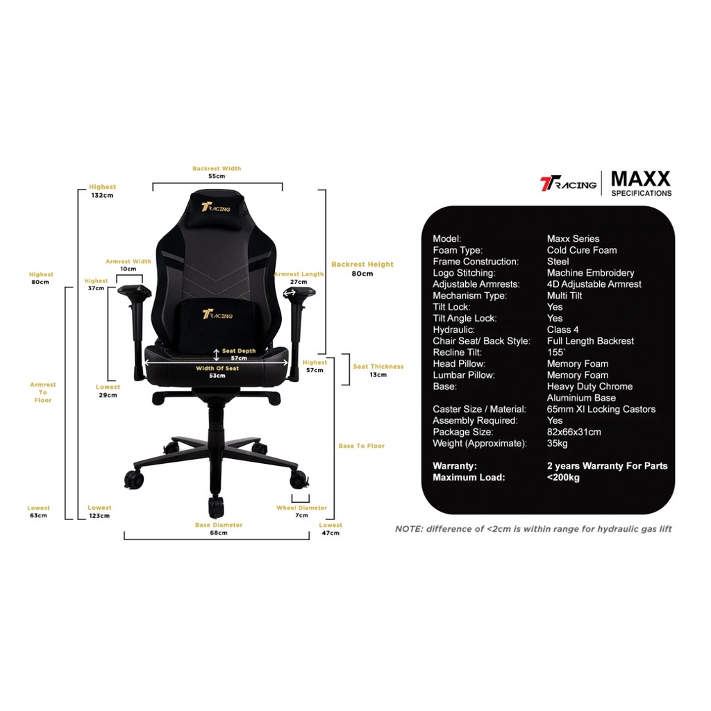TTRacing Maxx Gaming Chair Office Chair Kerusi Gaming - Venom Edition ...