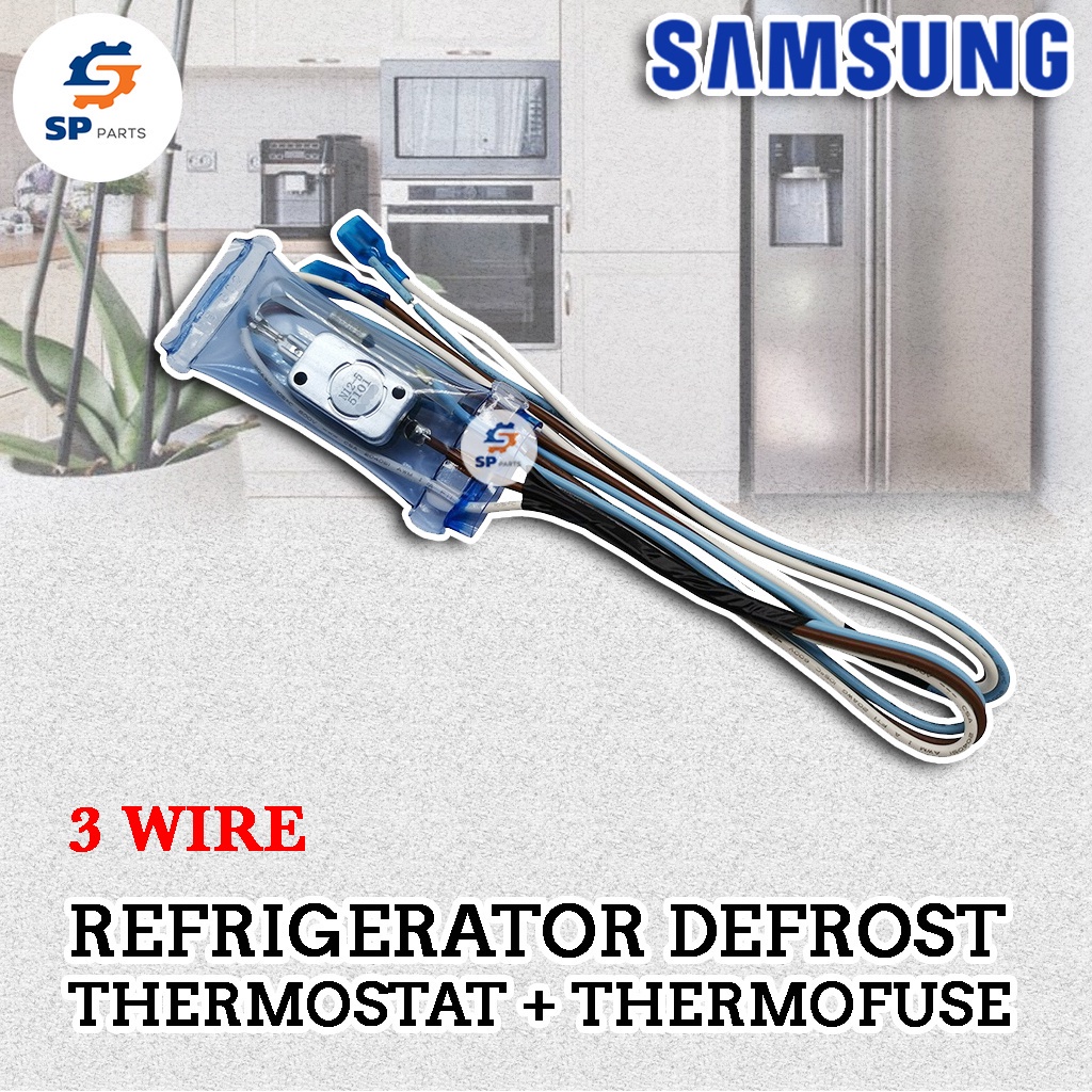 ALCCOS SAMSUNG Refrigerator Defrost Thermostat3 + Fuse 3 Wire N125
