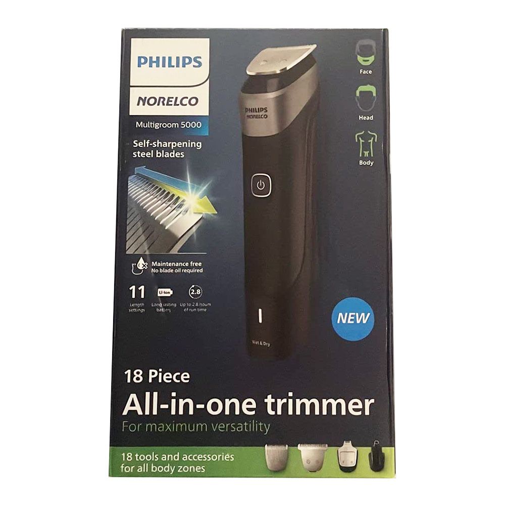 Philips Norelco MG5910/49 Multigroom 5000 All-in-One Trimmer - 18-in-1 ...