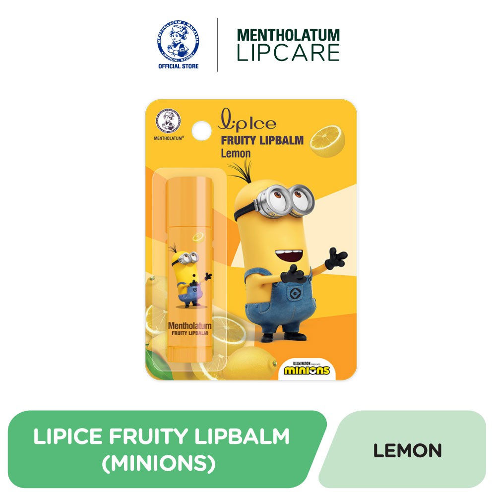 LipIce Fruity Lipbalm Lemon Minions Nourishing/Moisturizing/Hydration