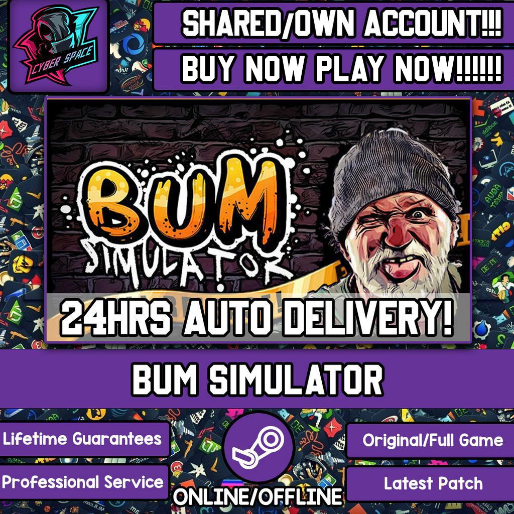 Bum Simulator [Auto Delivery] [Steam Online & Offline] Cyber Space PC Game  | Shopee Malaysia