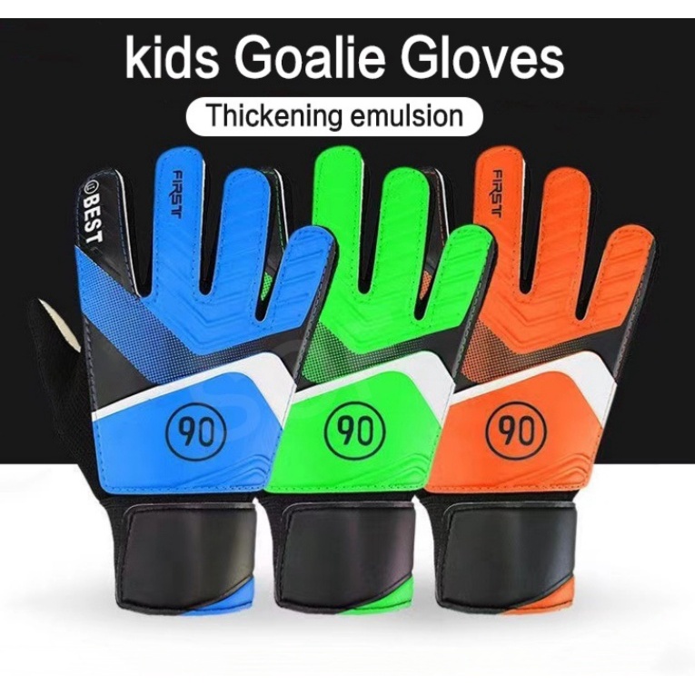 Children Goalkeeper Gloves Faux Leather Full Finger Goalkeeper Glove