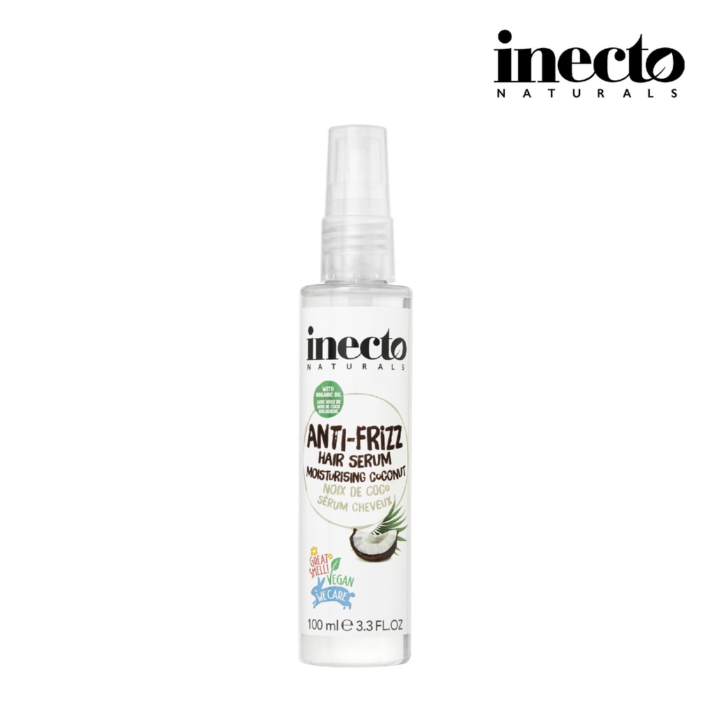 100% Plant Based Inecto Coconut Hair Serum 100ml. Instantly Defines ...