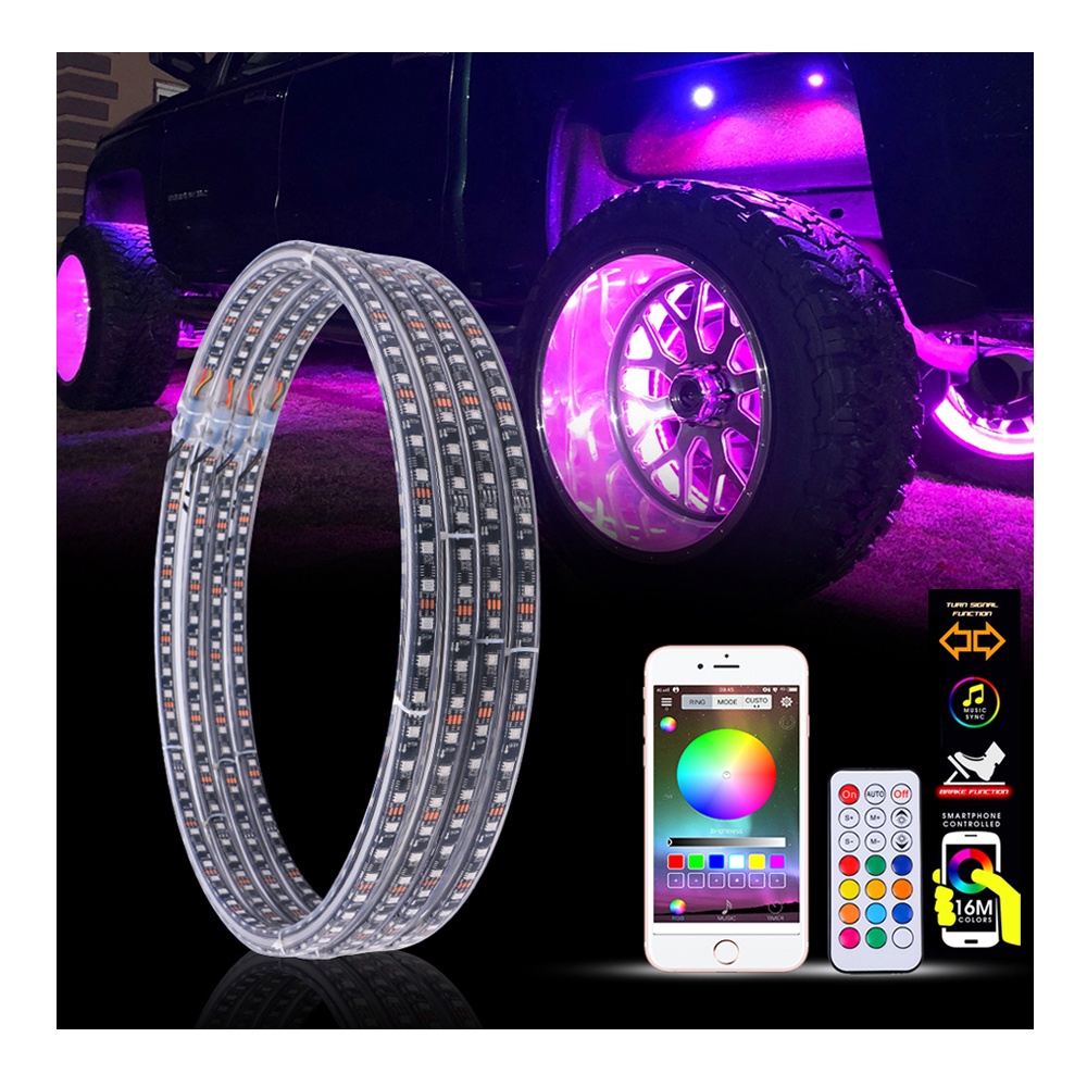 Auto Led Controller Chasing Car Tires Rgb Ofroad Tire Upset Truck quad