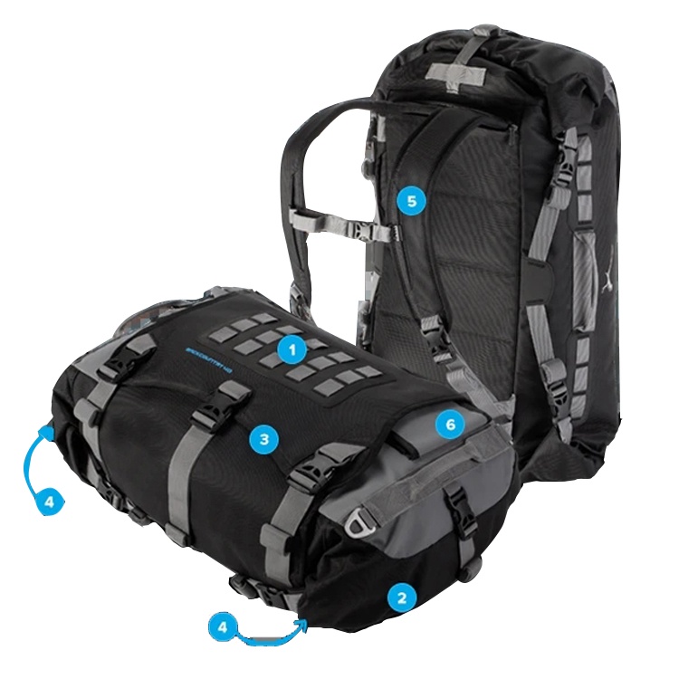 Motorcycle bags Roll Top Adventure Motorcycle luggage Adventure
