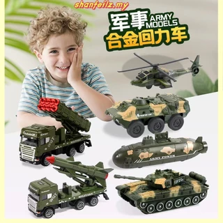 Kids Military Army Missile Shooting Rocket Truck Car Vehicle Car / Building  Parking Lot Toys Mainan Kanak