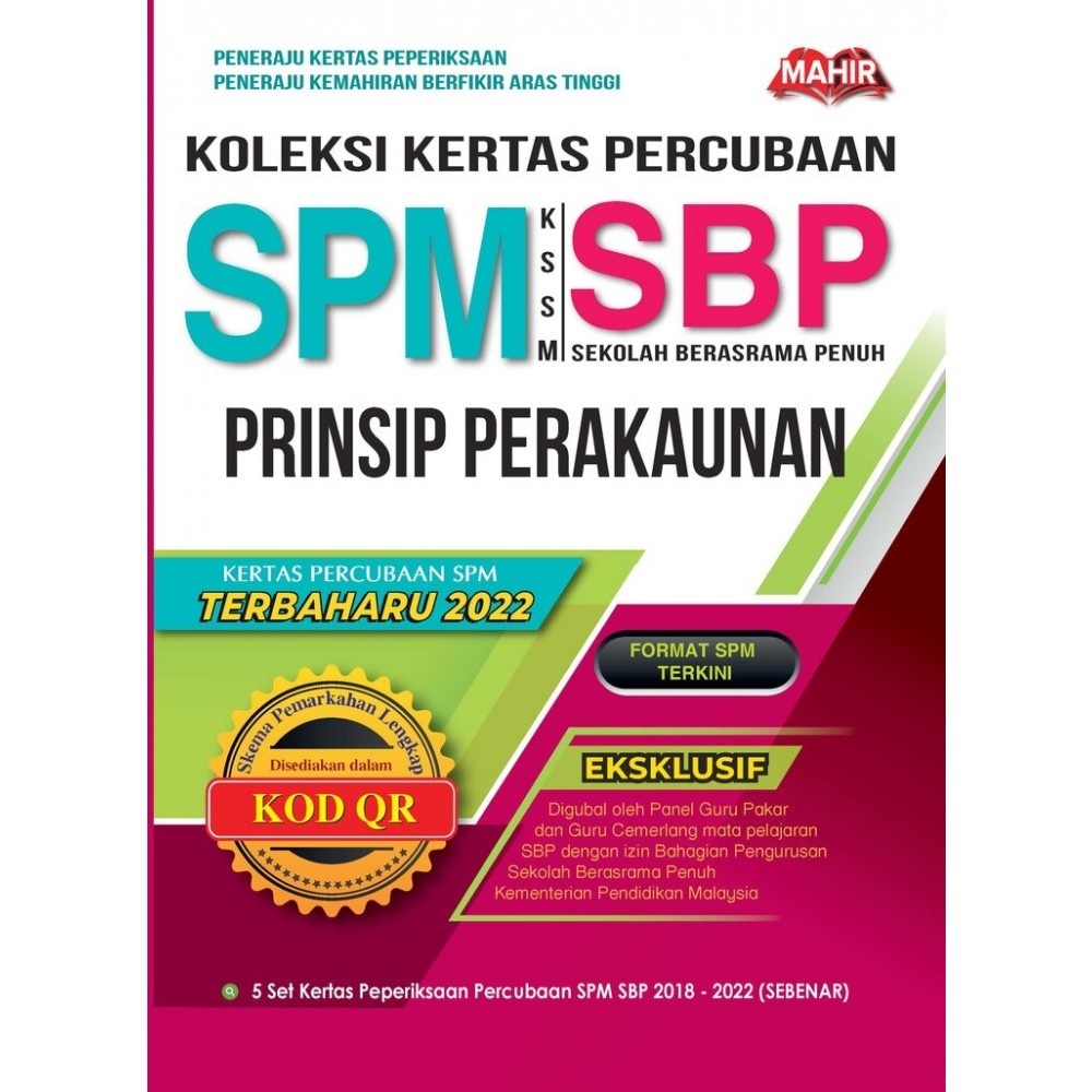 Mahir 2024 Koleksi Kertas Percubaan SPM SBP Prinsip Perakaunan