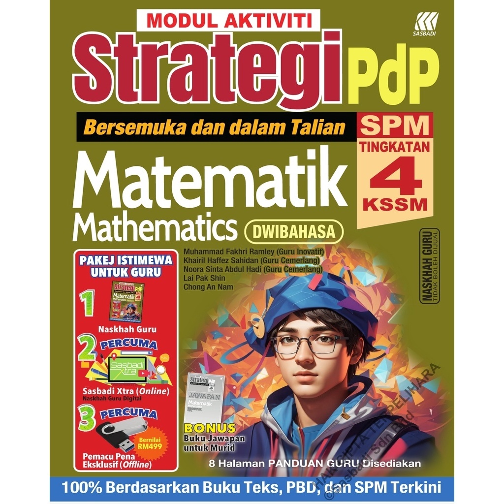 Sasbadi 2024: Modul Aktiviti Strategi PDP: Matematik Tingkatan 4 ...