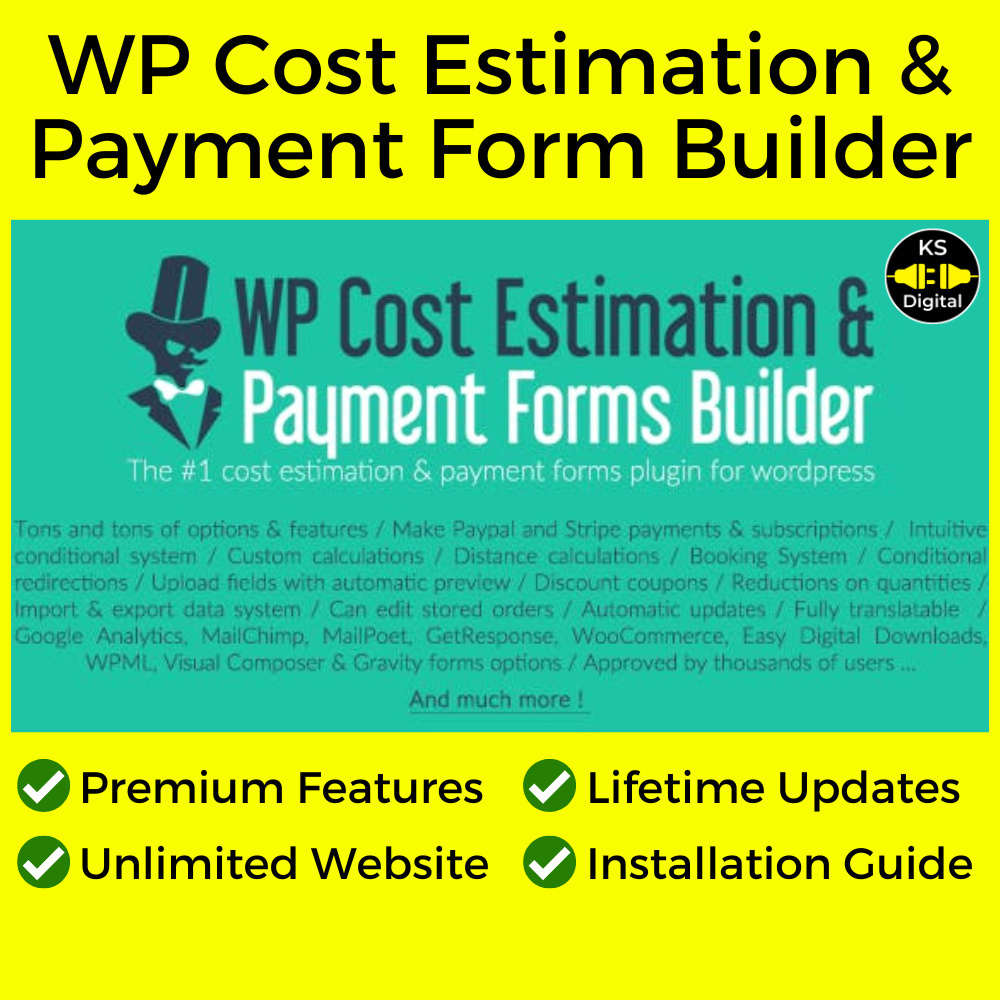 wp cost estimation & payment forms builder