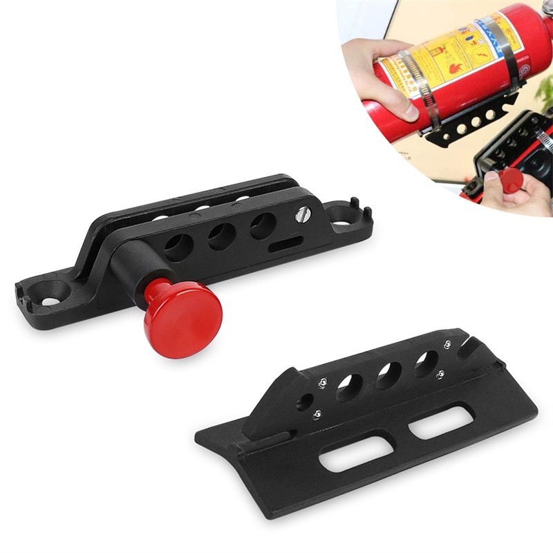 Support D'extincteur Réglable Pour Roll Bar - Nylon Noir - Pour Véhicules
